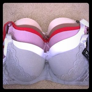 6 pack of bras: 36D